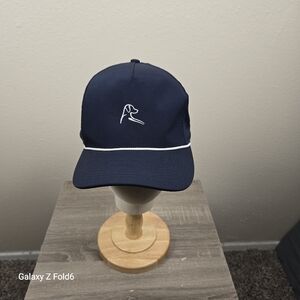 Rhoback Performance Hat – One Size Fits All – Navy with White Trim